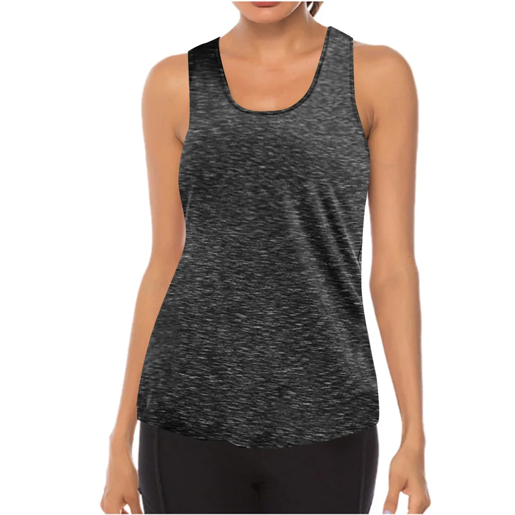 Camisetas de Yoga para mujer, chaleco deportivo fino suelto, camiseta transpirable sin mangas para gimnasio, Fitness, correr, camisetas sin mangas