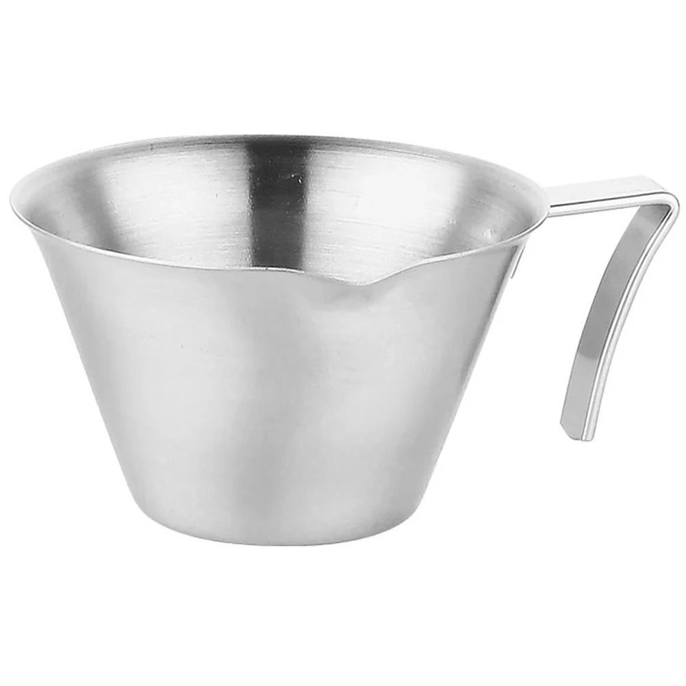 

Stainless Steel Measuring Espresso Shot Handle Precision Spout Lightweight Mini Cup For Latte Art Coffee Making Baking