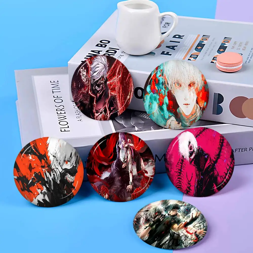 Anime Tokyo Ghoul New  Brooches Soft Button Pin Funny Silly Gnarpy on A Skateboard Meme Badge Gamer Collection Gifts