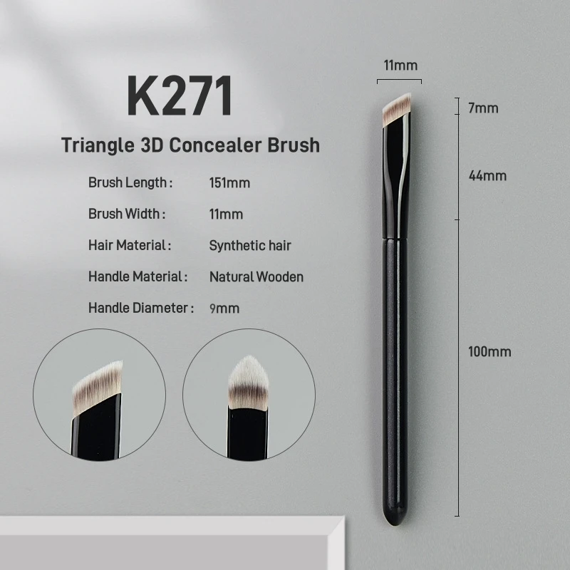 Triangle Concealer Brushes Foundation Highlight Anti-allergy 0 Cruelty Makeup Brush Slanting-flat Perfect for Face Contouring
