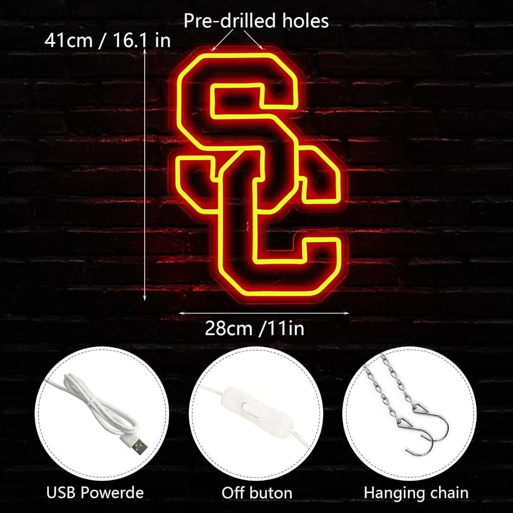 Baseball Neon Sign 5V USB Dimmable LED Neon Light for Man Cave Bar Party Dorm Game Room Party Home Decor Birthday Christmas Gift