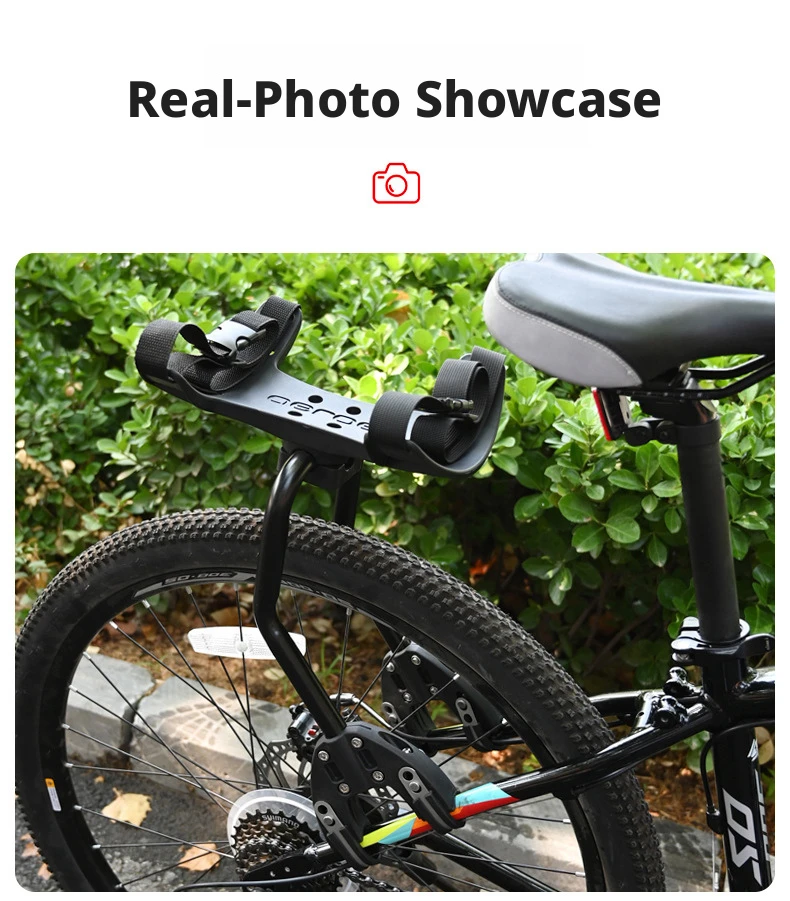 

Bike Rear Shelf Bracket Quick Release Adjustable Bicycle Rear Seat Luggage Carrier Rack Cycling Cargo Rack Bike Accessories