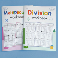 This set of 2 math exercise books is suitable for grades 3 to 5 - daily multiplication and division practice, fun math activity