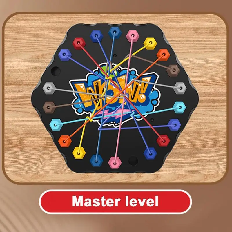 Twisted Rope Puzzle Game String Untangling Toy Brain Teaser Knot Unlocking Board Games String Solution Central Lacing Toys