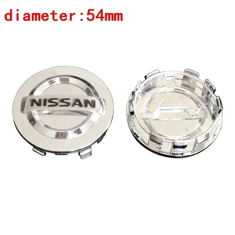 4PCS 54/58/60MM Car Wheel Center Hub Caps Cover for Nissan Qashqai Sunny Tiida Almera Altima Teana X-Trail Sylphy Juke Note Leaf