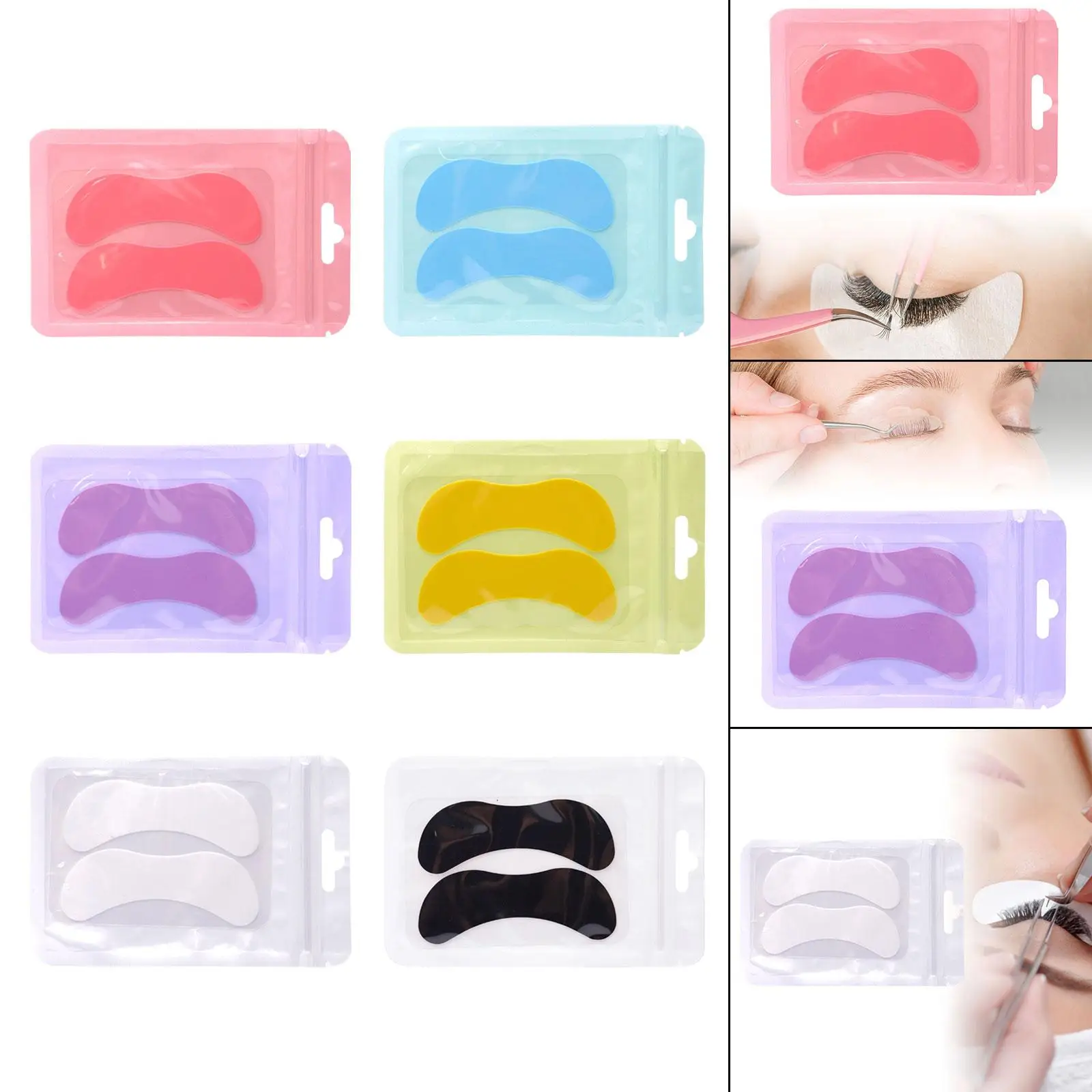 Almofadas para permanente de cílios, almofadas de proteção para cílios, levantador de cílios DIY, sob almofadas para os olhos,