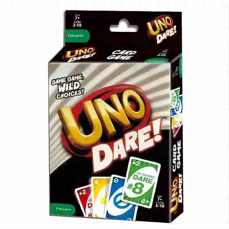 UNO Solitaire DARE Genuine Cards Toys Multi-person Party Entertainment Games Family Parent-Child Puzzle Super Fun Poker Cards