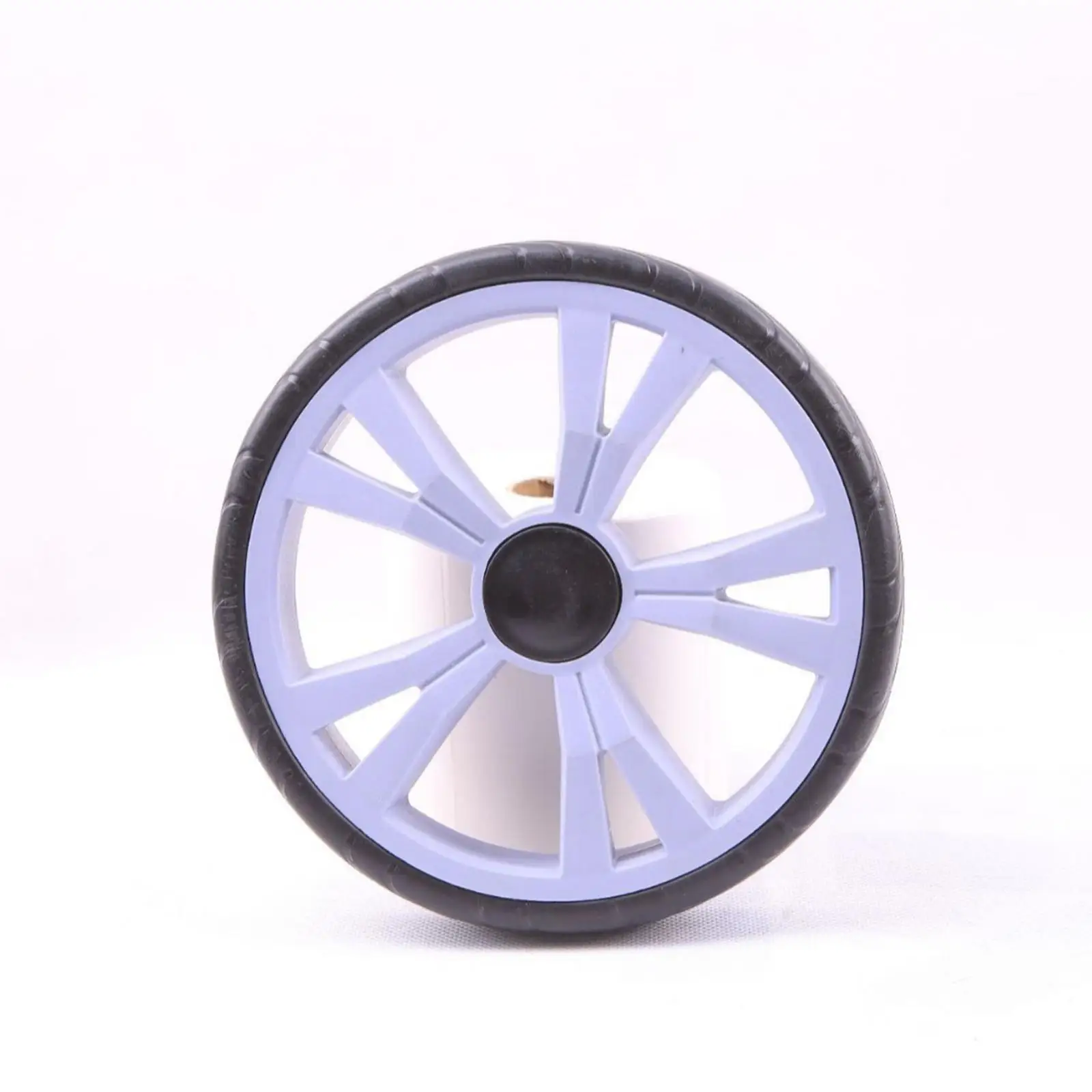 Double Bearing Silent Shopping Cart Replacement Wheels Rolling Roller Sturdy PP EVA Parts for Supermarket Trolley