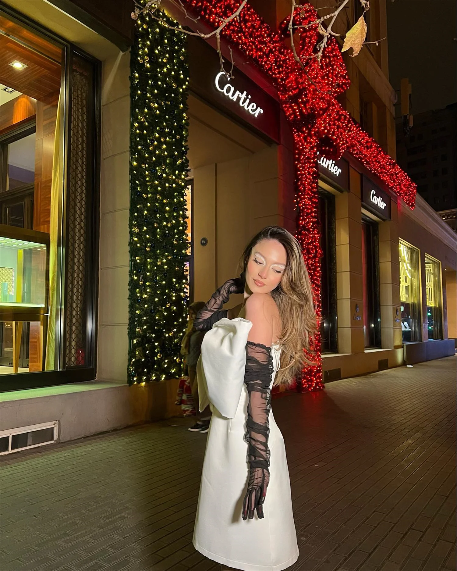 EDECPBM 이브닝 드레스 우아한 파티 드레스 2025 새틴 미니 여성 이브닝 드레스 맞춤형 큰 리본