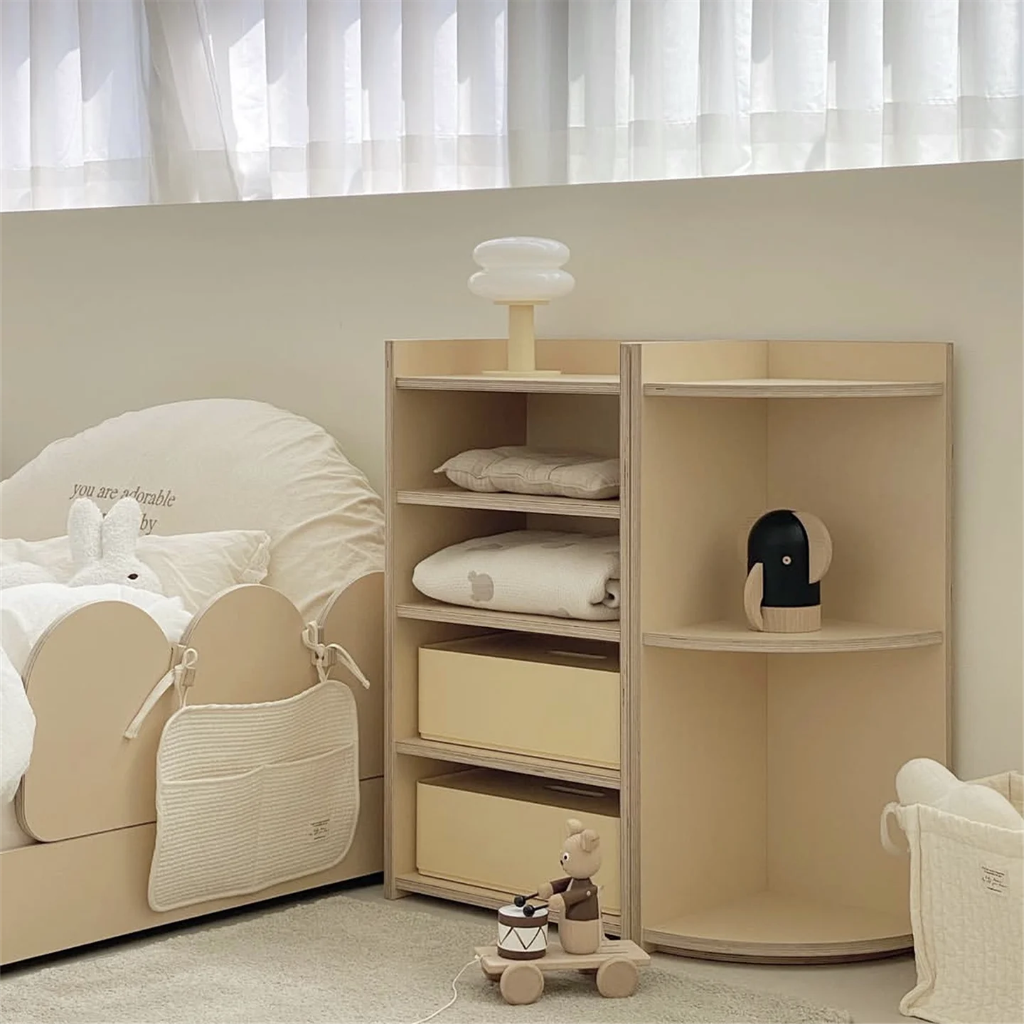 INS style storage cabinet marine board home multi-layer storage rack living room bedroom clothes book organizer display cabinet