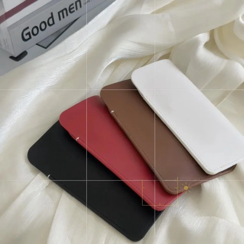 Borsa per occhiali con cordino giapponese e coreano Borsa per occhiali da sole semplice in tinta unita Borsa per appendere al collo Accessori per