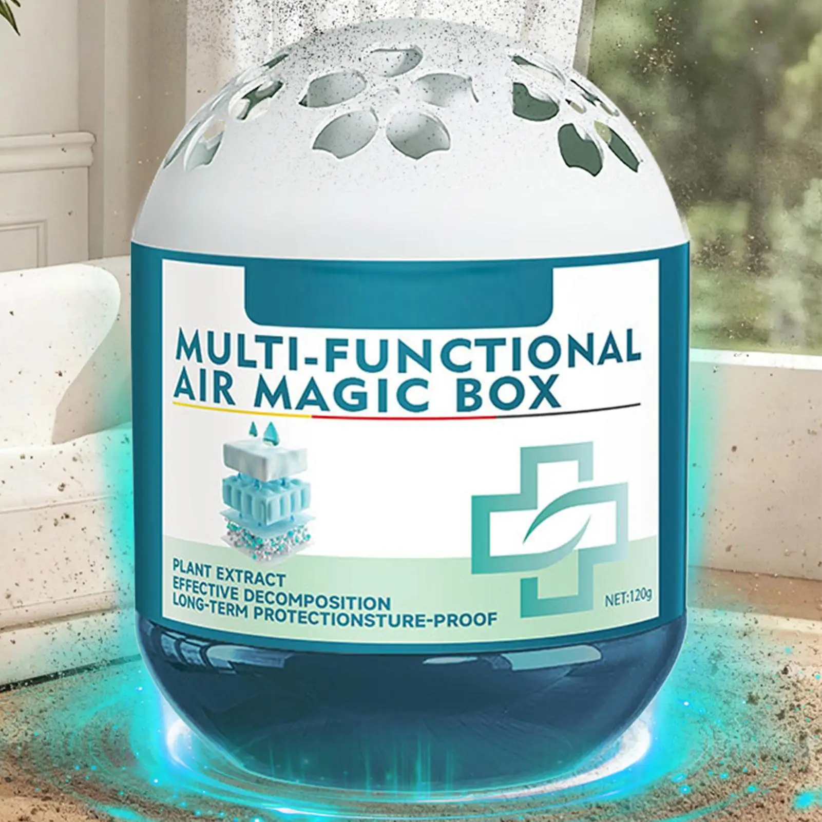 Air Purifiers 120g For Bedroom Plant Extract Health Care Automatic Air Purifier Magic Box For Home Living Room Kitchen New Car