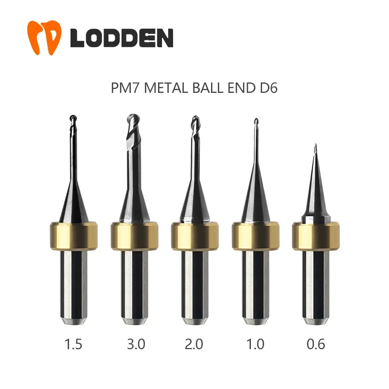 

Ivoclar PM7 Metal Milling Burs Ball Dental Milling Machine Grinding Materials D6 0.6 3.0 Drill Griding Tools Dental Dentistry