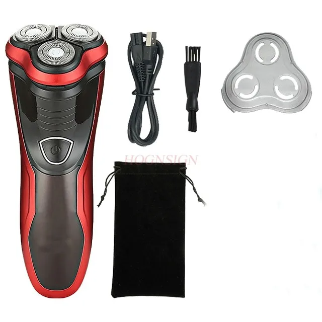 3D Electric Shaver For Men Wet Dry Beard Bald Head Electric Razor Rechargeable Facial Shaving Machine