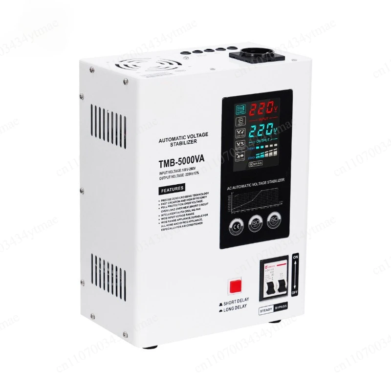 5000VA 120V Single Phase AC Voltage Stabilizer Relay Control Digital Display Whole House Voltage Regulator Outdoor Applicable