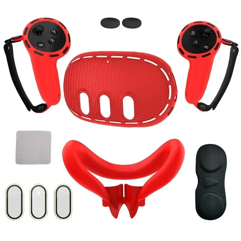 Suitable for quest3 handle cover shading mask host cover silicone protective cover tempered film