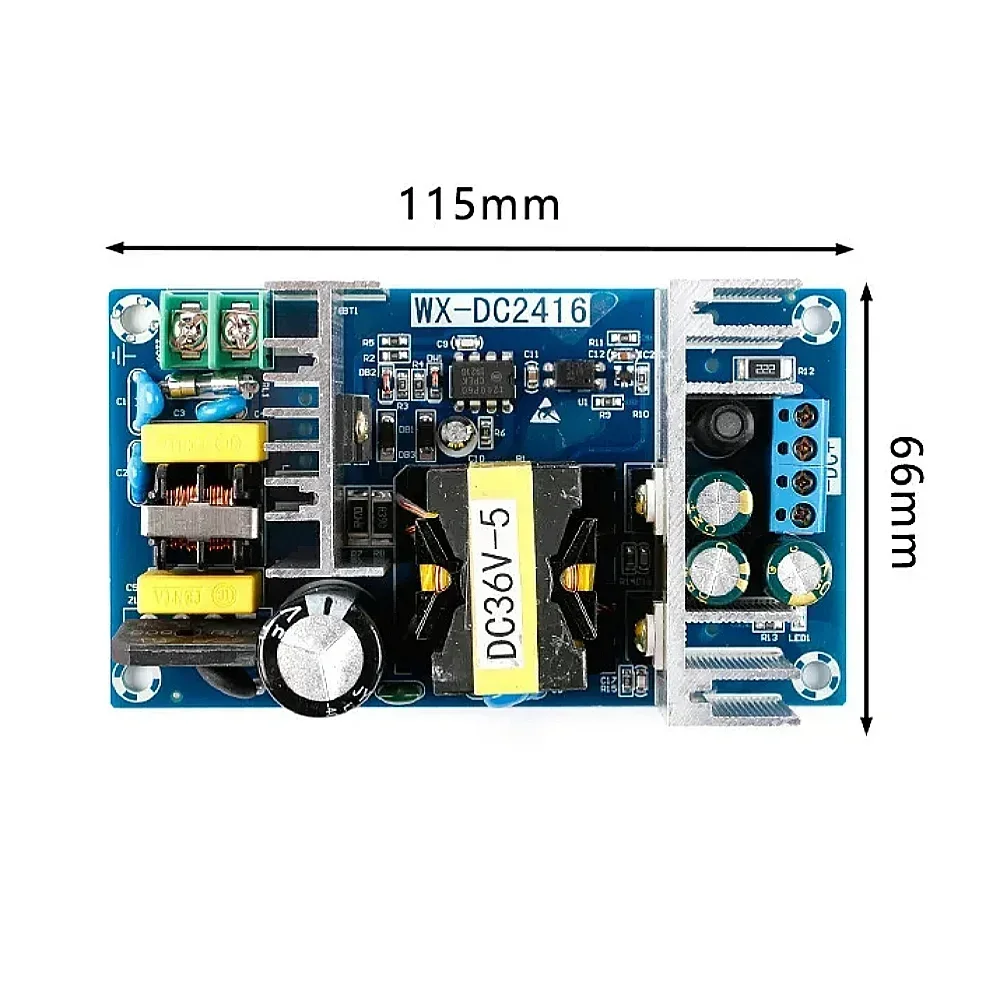 AC 110V-260V to DC 36V 5A 180W Switch Power Board DC36V Isolated Power Supply Board DC2416 High-Power AC-DC Power Supply Module
