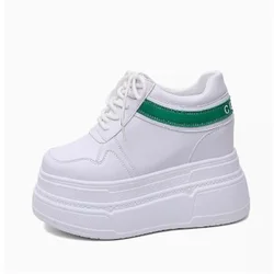 8cm 10cm 12cm Designer Shoes Women Sneakers Fashion Casual Height Incresing  Chunky Sneakers Women Platform Shoes 33 40
