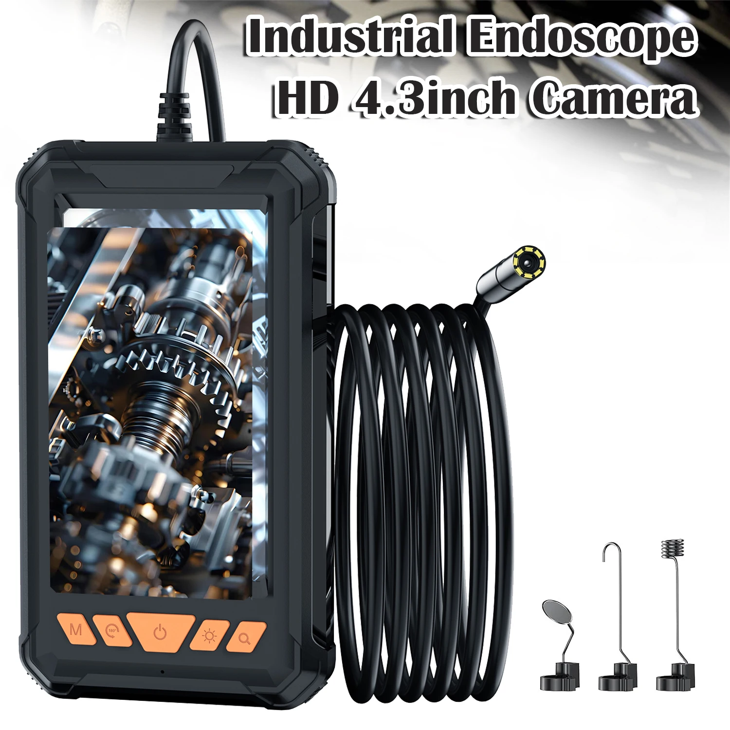 8mm HD Industrial Sewer Piping Endoscope Automotive Boroscope Endoscopic Pipe Inspection With Camera 1080p Tools Drain For Car