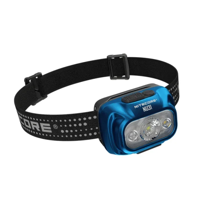 NITECORE NU31 Triple Output Lightweight Headlamp 550Lumens USB-C Rechargeable Headlight Built in battery