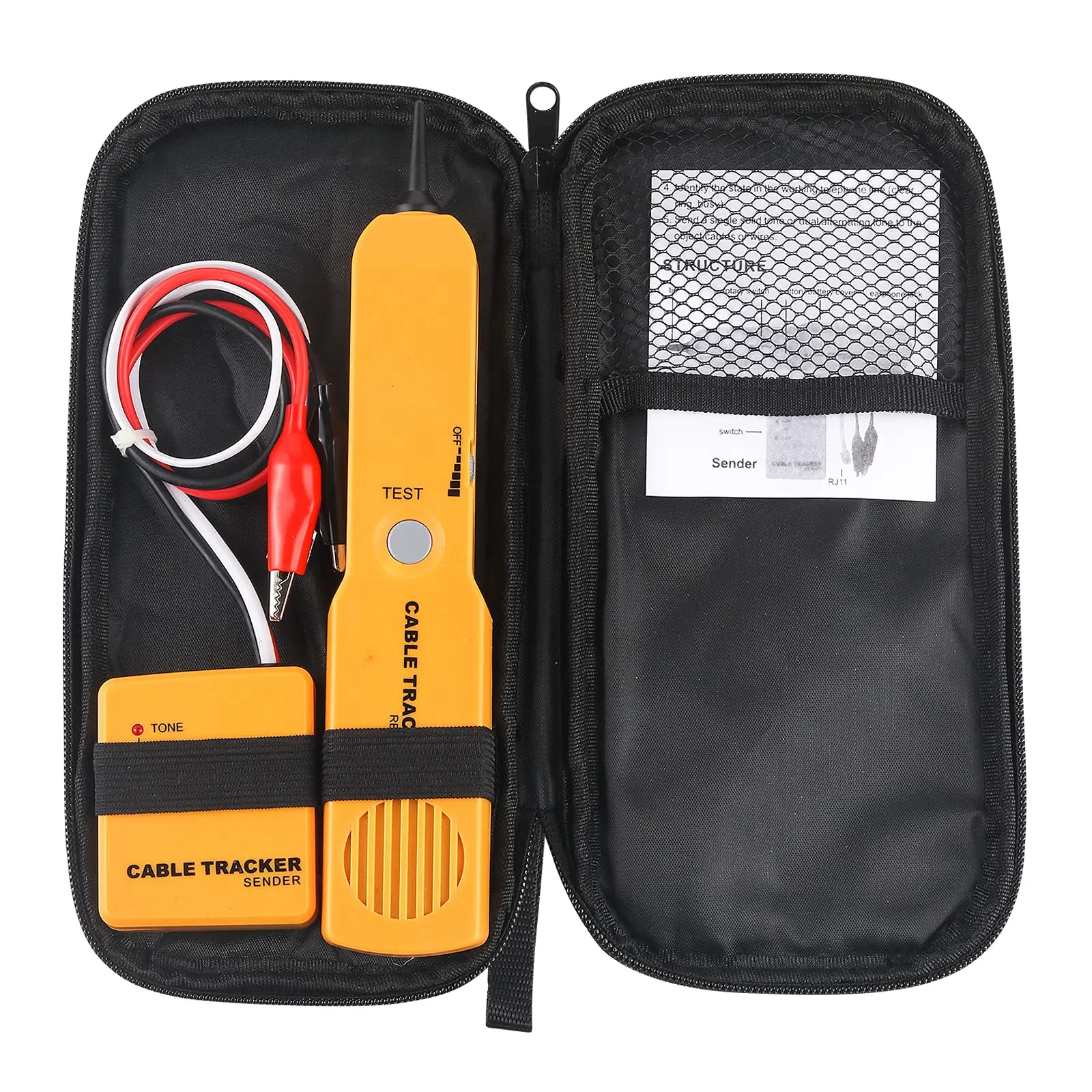 Network Cable Tracker RJ11 Telephone Line Tester Wire Finder Continuity Detector For Short Open Circuit Electrical Cable Testing