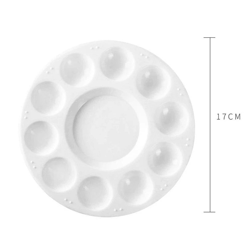 Tavolozza 10 Griglia Vassoio per pittura artistica Artista Acquerello Tavolozza di miscelazione in plastica Forniture