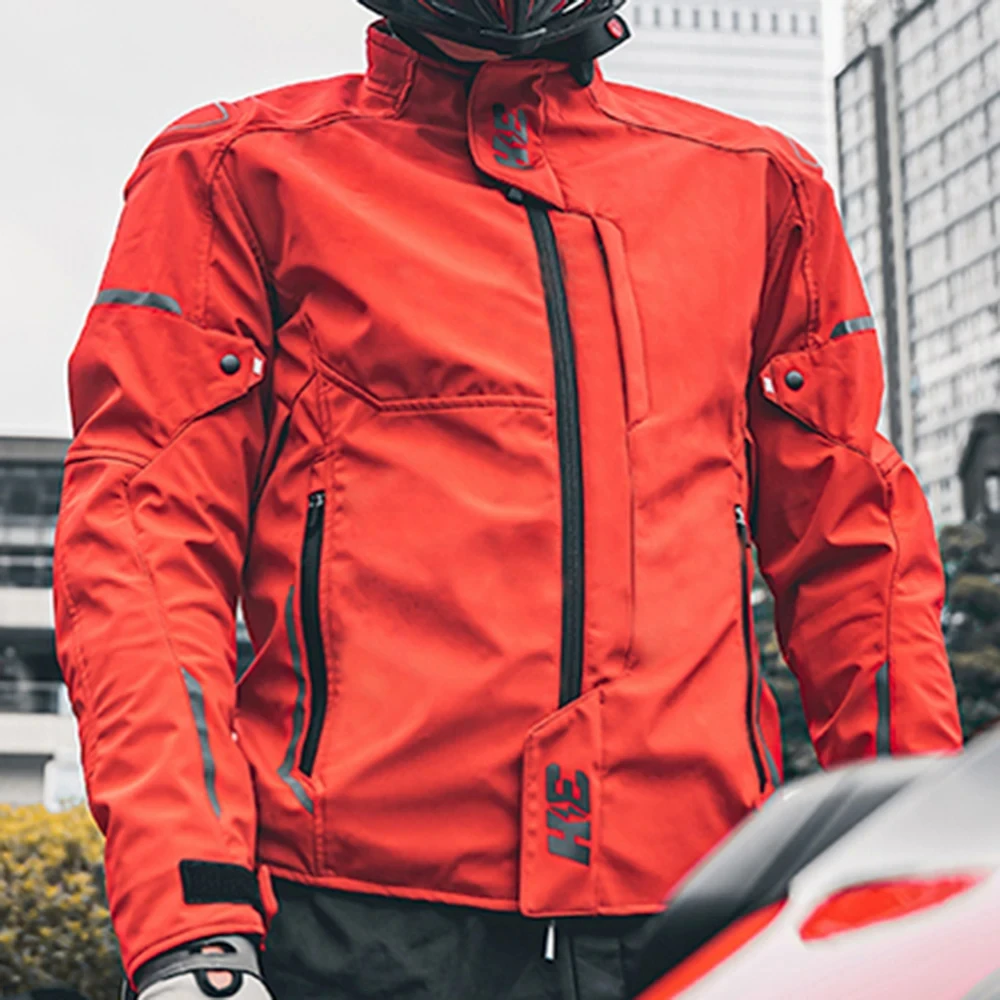 Motorcycle Jacket Reflective Windproof Motorcycle Riding Jacket Men's Biker Jacket Wear-resistant Anti-fall Motocross Equipment