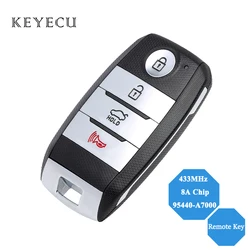 Keyecu 95440-A7000 Zamiennik dla KIA K3 2013 2014 Inteligentny zdalny pilot samochodowy 433 MHz z chipem 8A FCC ID: PEK-FD00030