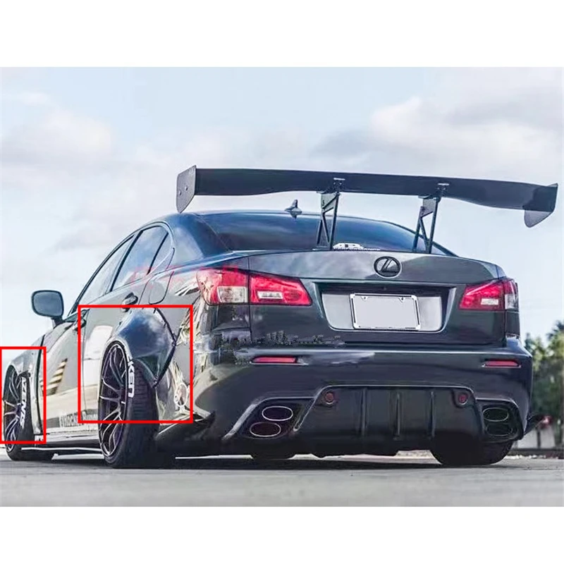 Wide Body Kit Rear And Front Fender Over Flares For Lexus Is Is250 Is300 2006 - 2012 FRP / Carbon Fiber Materials Body Parts