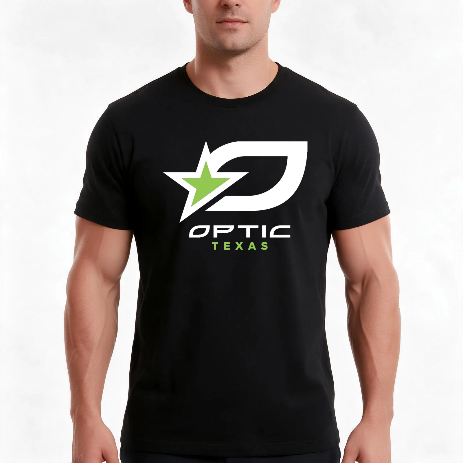 OpTic Texas Logo T-Shirt, Summer Casual Cotton Tee, Oversized Streetwear Tops, Vintage Graphic Print, Loose Fit Short Sleeve