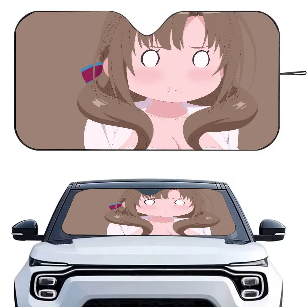

ANIME Tsuujou Kougeki ga Zentai Kougeki de Ni-kai Car SunShade Parasol CarWindshield Sun Shade UV Protection and Interior Cooler