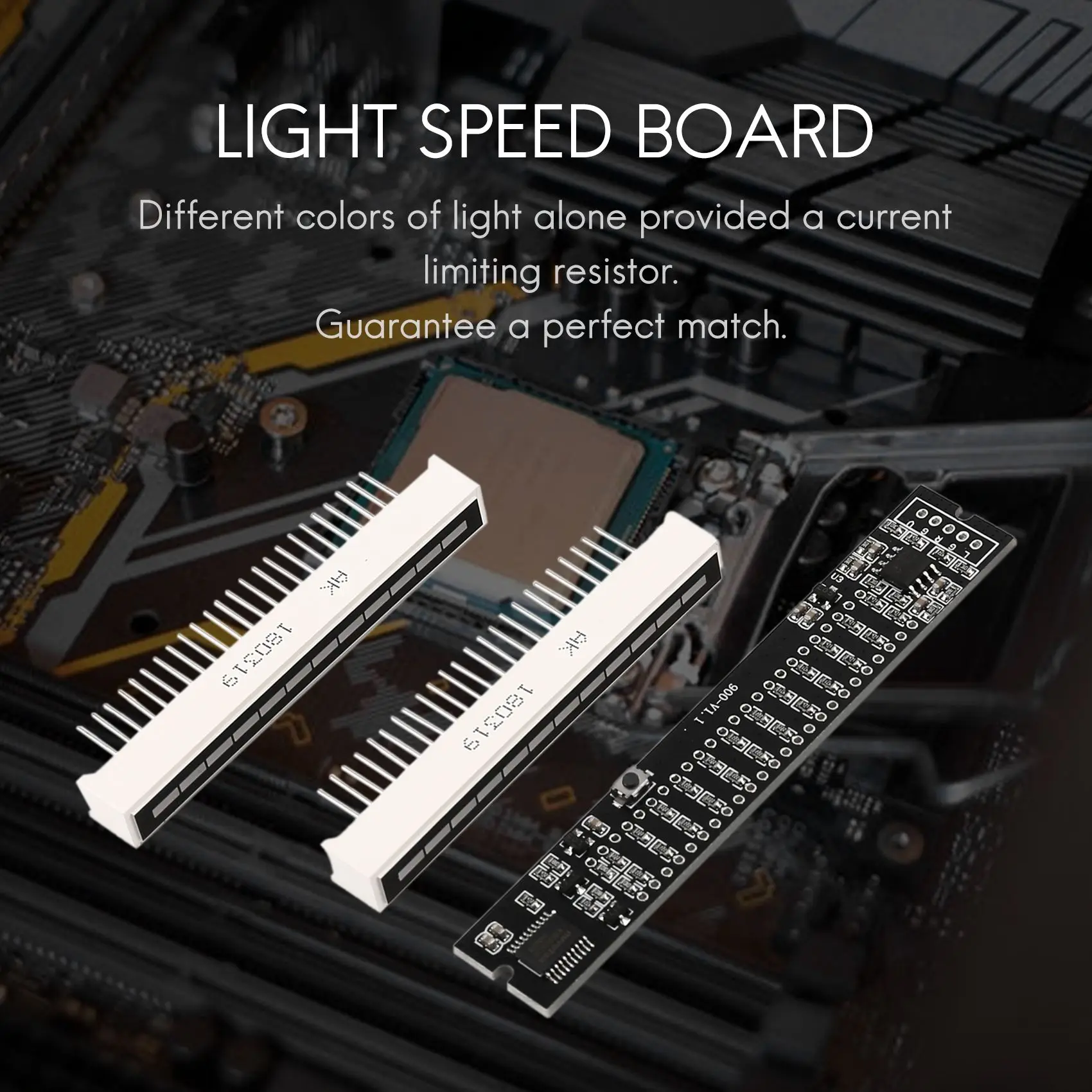 A33T-Mini Dual 12 Level Indicator VU Meter Stereo Amplifier Board Adjustable Light Speed Board