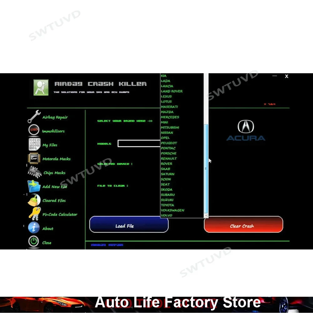 AIR BAG AIR-BAG Crash Killer 7.8.4 Crash Data ECU Clear Dumps Service Tool Airbag Programs Delete Repair Crash & Data Resetting