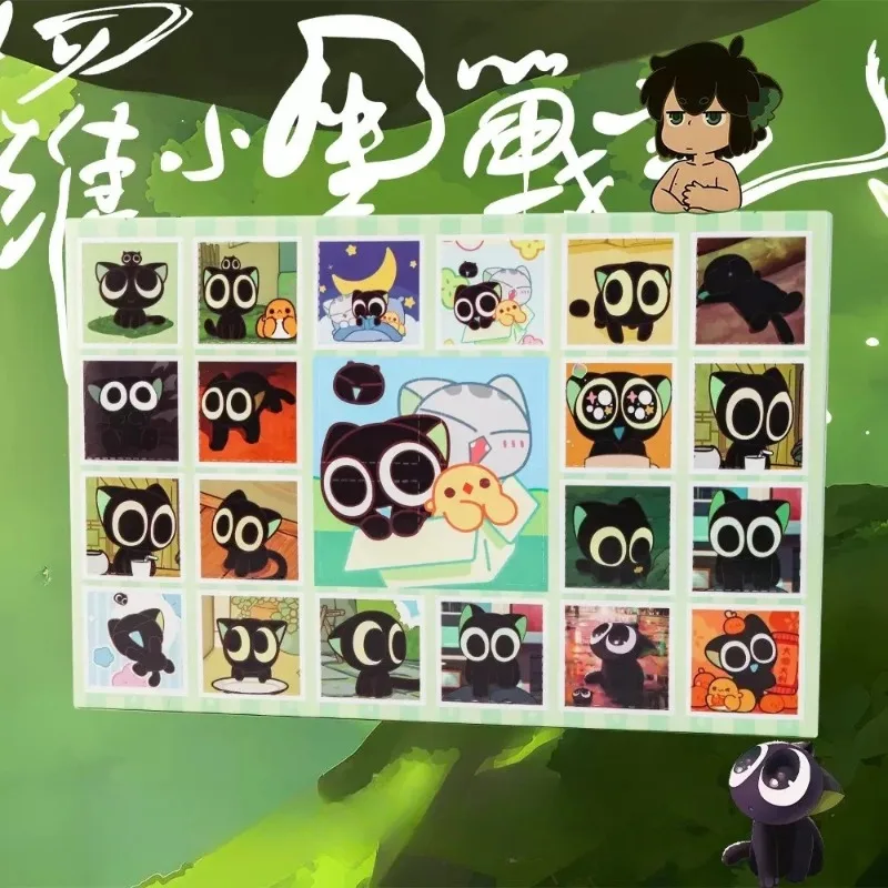 Boneka Kotak Kejutan Kawaiiro Little Black, dekorasi meja, mainan kotak kejutan Hole Fun, hadiah Natal