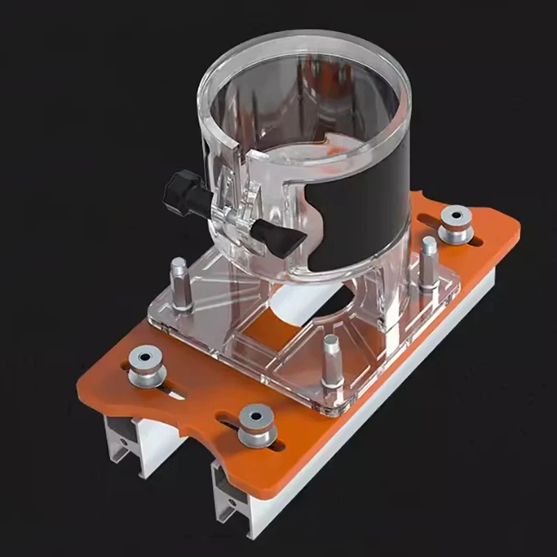 For 65mm Trimming Machine 2 In 1 Slotted Bracket Invisible Fasteners Wardrobe Cupboard Panel Punch Locator Aluminum with Scale