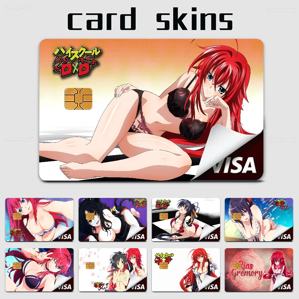 

High School DxD Game Film Skin Sticker Tape For Bank Credit Debit Card Personalized Credit Card Protection Stickers