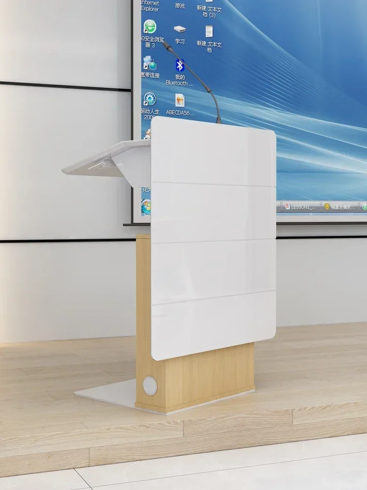 

Lifting Podium Speaker's Platform Simple Modern Reception Desk Mc Desk Teacher's Desk