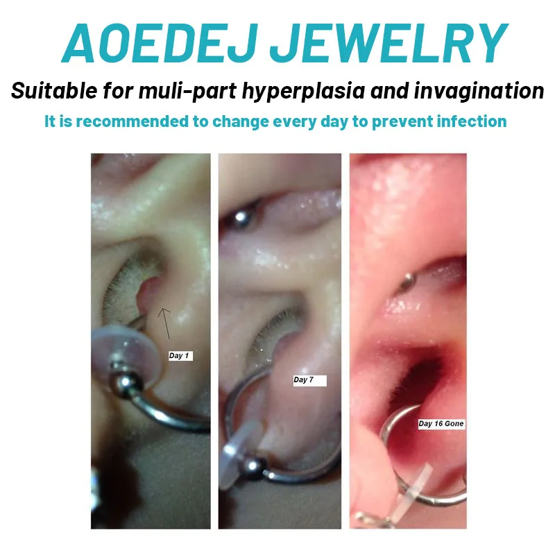 Silicone Piercing Healing Discs Flexible Anti Hyperplasia For The Back Of The Earrings Soft Anti Invagination