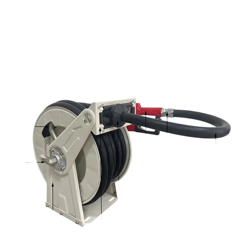 Refueling machine shrink hose reel fully automatic refueling hose storage fire reel sprayer hose reel