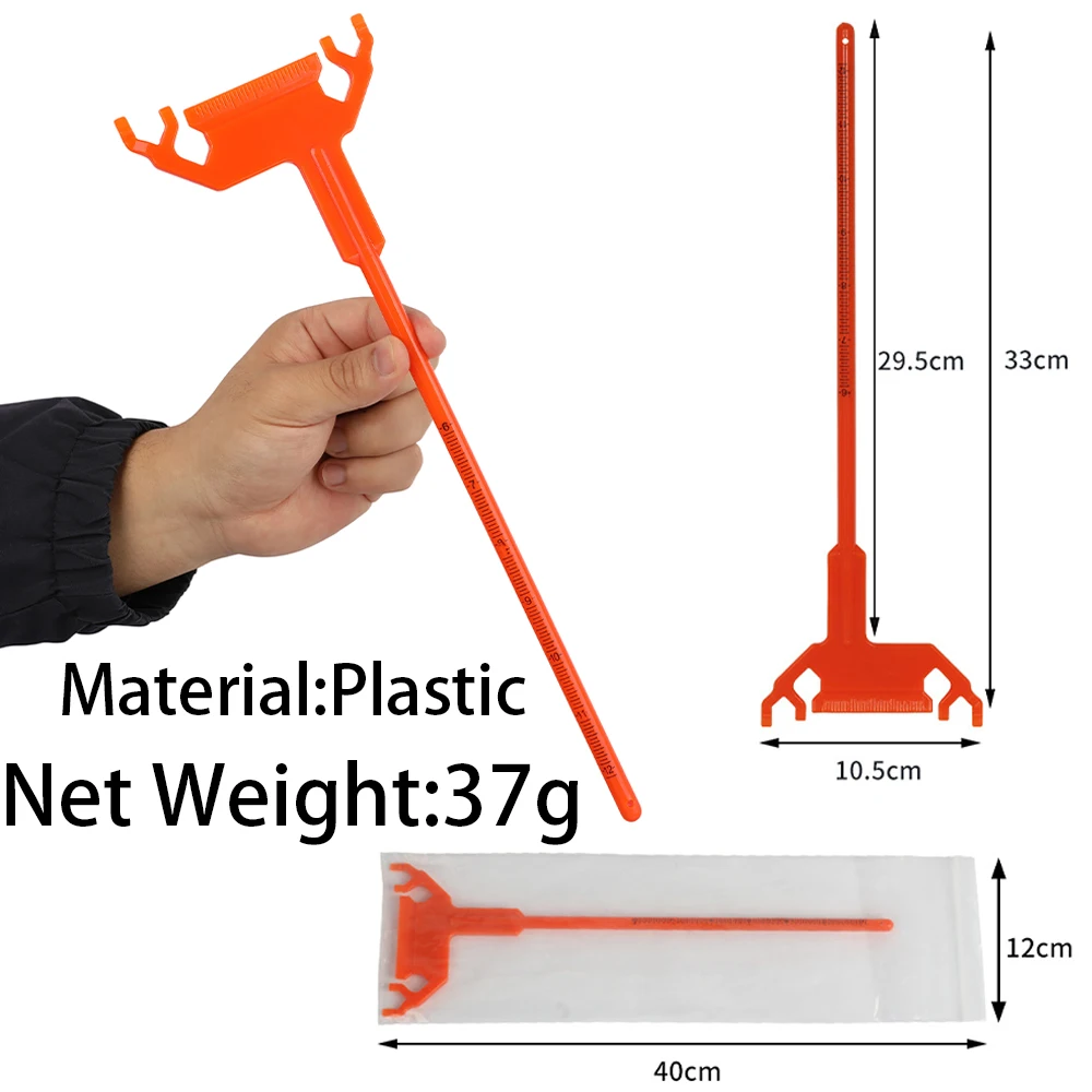 Archery Bow Square T Ruler Plastic Recurve Bow and Arrow Shooting Bowstring Positioning Scale Hunting Bow Square Measuring Tool