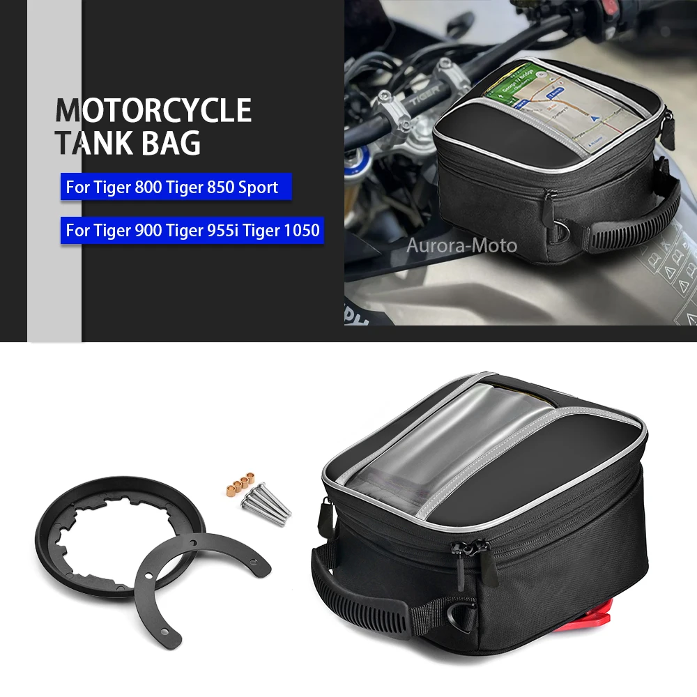 Tanklock Fuel Tank Bag For Tiger 800 XC 850 Sport 900 GT/GT PRO Rally 955i 1050 Sport Tiger900 Tankbag Motorcycle Navigation ﻿