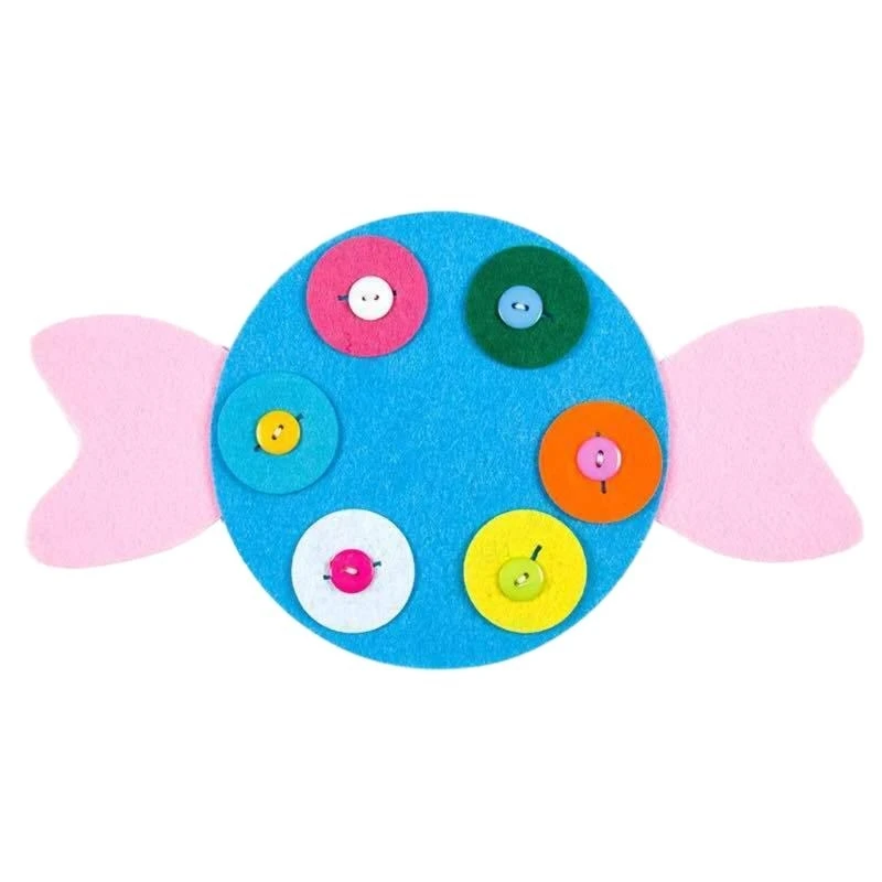 

Q0KB Educational Table Portable Sewing Buttons Game Supplies Toy