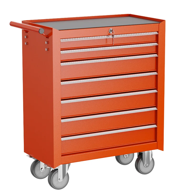 Customizable 7 Drawer Rolling Tool Chest With Wheels Multifunctional Tool Cart For Mechanic Garage Storage Cabinet