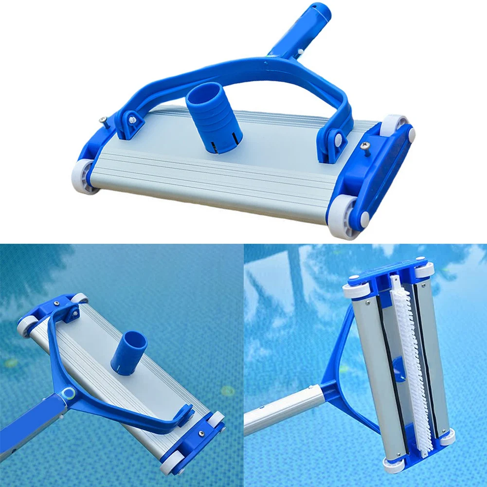 

1pc Swimming Pool Sewage Suction Machine Suction Head,Aluminum Body With Brush Head Swimming Pool Cleaning Accessories