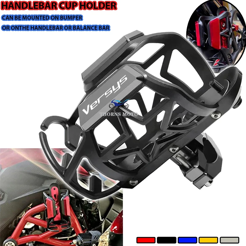 

Motorcycle Coffee Cup Holder For KAWASAKI Versys-X300 Versys-X250 Versys1000 Versys650/S/LT Water Tea Bottle Support Accessories