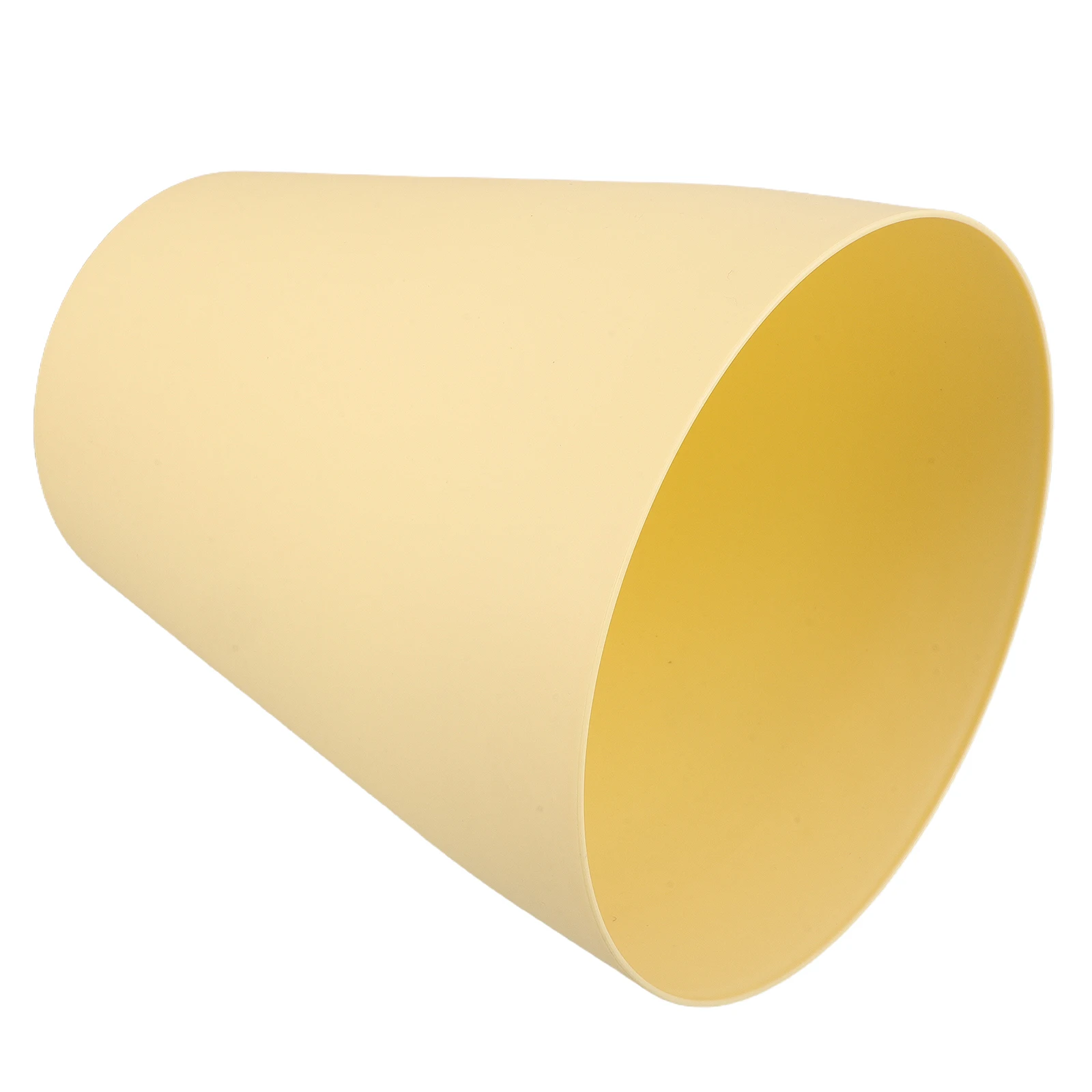 

Simple Trash Can Waste Basket for Kitchen Bedroom Bathroom Yellow Plastic 5L Capacity Material Stylish Design Compact