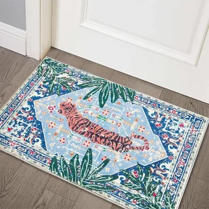 Halı oturma odası, kaplan, desen, vintage, etnik tarzı halı, Farsça ev, kalınlaşmış kabarık peluş bolster alan kilim En çok satılan 12 halı, İran tarzı-no. 12