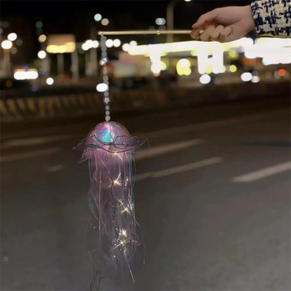 Lâmpada LED Jellyfish para decoração de férias, lanterna, pendurado, operado por bateria, iluminação suave, colorida, presente para festa