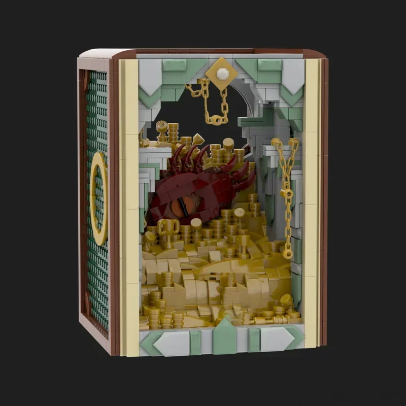 Blocs de construction Moc, coin livre, modèle de technologie, briques à assembler, anneaux magiques populaires, série de films, cadeaux de construction de vacances, jouet