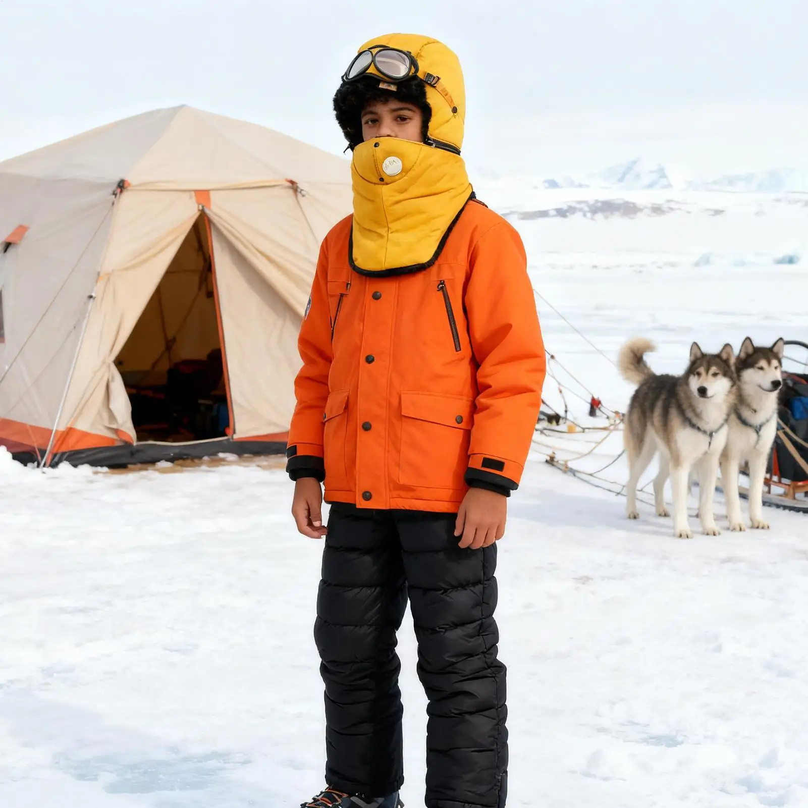Winter Men Women Trapper Aviator Trooper Earflap Warm Waterproof Ski Down Hat Bomber Cap Ear Protectors Hats with Glasses